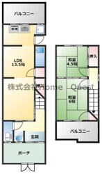 田辺2丁目貸家の物件間取画像